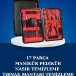 17 Parça Manikür Seti Taşınabilir Özel Çantalı El ve Ayak Bakımı Tırnak Batığı Temizleme