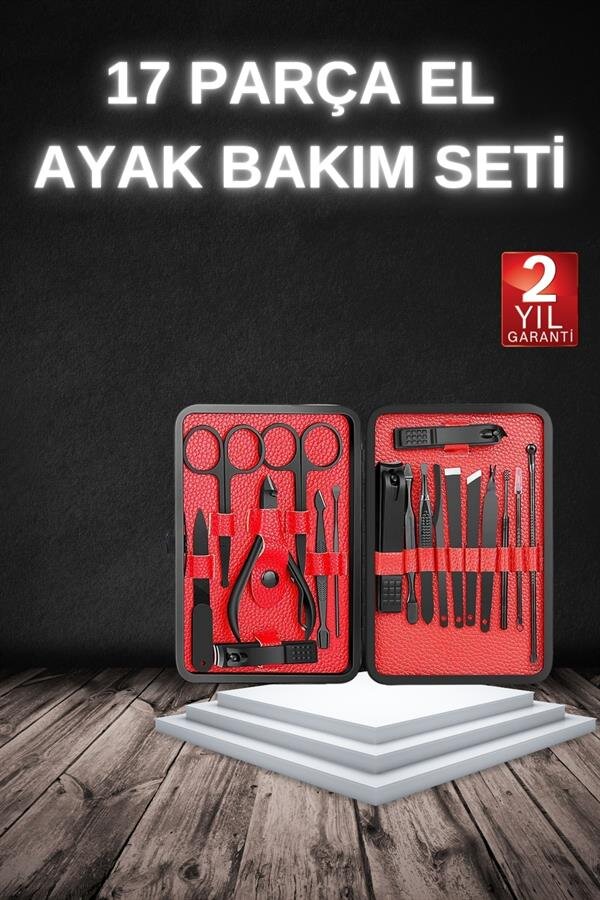 17 Parça Manikür Seti Taşınabilir Özel Çantalı El ve Ayak Bakımı Tırnak Batığı Temizleme 2 17 Parça Manikür Seti Taşınabilir Özel Çantalı El ve Ayak Bakımı Tırnak Batığı Temizleme - Görsel 2