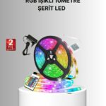 Uzaktan Kumandalı RGB Smart Şerit LED Işık Esnek ve Taşınabilir Dekorasyon
