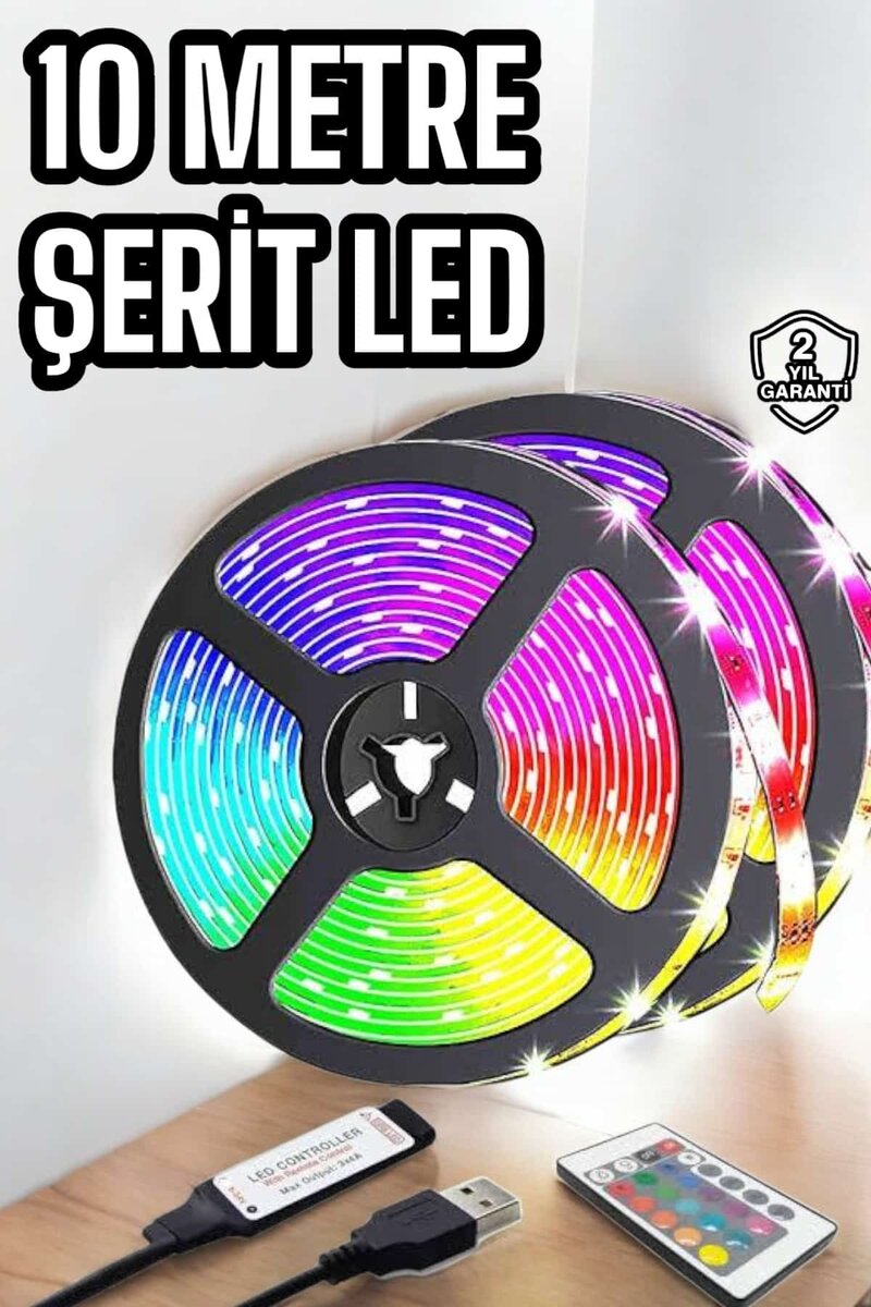 Şerit Led Yeni Nesil 10 Metre Her Ortama Uygun 1 Şerit Led Yeni Nesil 10 Metre Her Ortama Uygun
