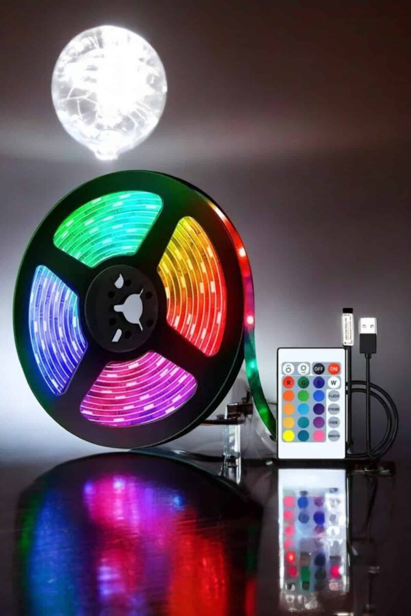 Smart Şerit Led TV Arkası Renkli Kumandalı 10 Metre 2 Smart Şerit Led TV Arkası Renkli Kumandalı 10 Metre - Görsel 2
