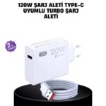 120W Mi Turbo Destekli Hızlı Şarj Cihazı Type-C Uyumlu Akım Korumalı