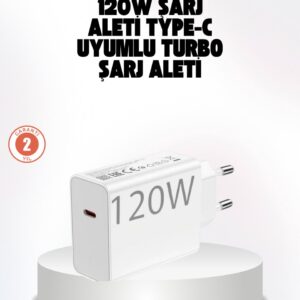 120W Güçlü Hızlı Şarj Adaptörü ve Type-C Kablo Seti – Güvenli Şarj Teknolojisi