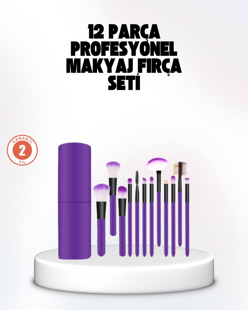 Kusursuz Makyaj İçin 12 Parça Profesyonel Fırça Seti Taşınabilir Kutu Hediyeli 1 Kusursuz Makyaj İçin 12 Parça Profesyonel Fırça Seti Taşınabilir Kutu Hediyeli