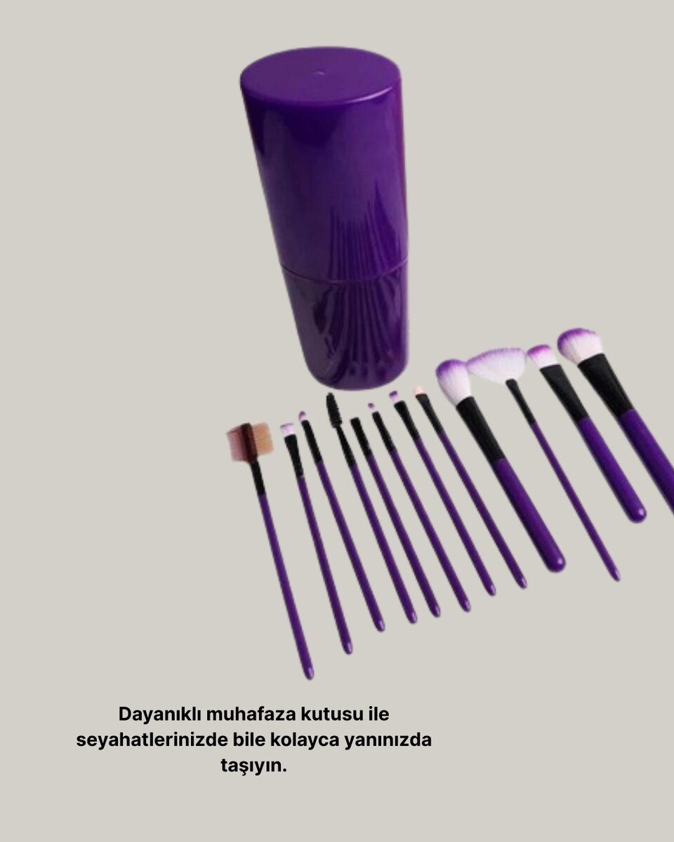 Kusursuz Makyaj İçin 12 Parça Profesyonel Fırça Seti Taşınabilir Kutu Hediyeli 4 Kusursuz Makyaj İçin 12 Parça Profesyonel Fırça Seti Taşınabilir Kutu Hediyeli - Görsel 4