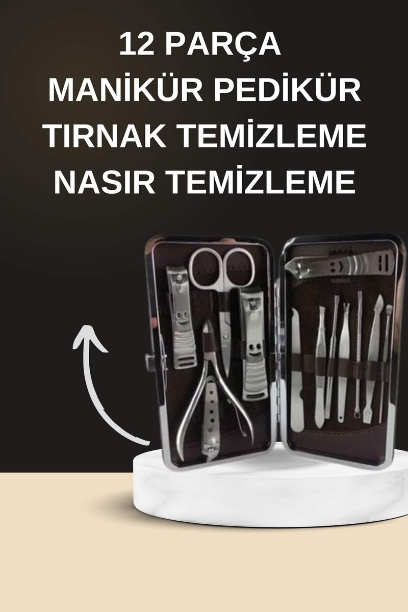Elektrikli Manikür Pedikür Seti İkili Set 12 Parça Tırnak Bakımı Törpü Protez Çıkarma 2 Elektrikli Manikür Pedikür Seti İkili Set 12 Parça Tırnak Bakımı Törpü Protez Çıkarma - Görsel 2