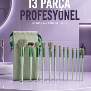 Profesyonel Makyaj Fırça Seti Yumuşak Kıllı Taşınabilir Çantalı