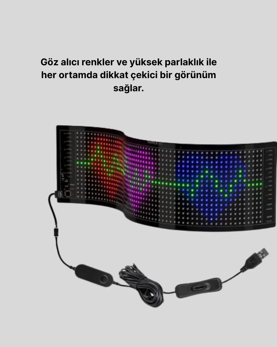 RGB LED Panel Renkli Işık Efektli Dekoratif Aydınlatma 3 RGB LED Panel Renkli Işık Efektli Dekoratif Aydınlatma - Görsel 3