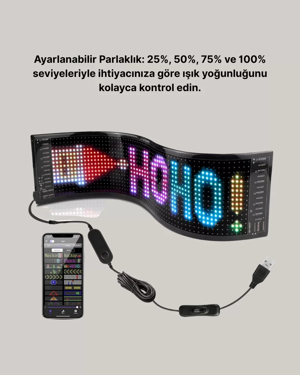 RGB LED Panel Renkli Işık Efektli Dekoratif Aydınlatma 4 RGB LED Panel Renkli Işık Efektli Dekoratif Aydınlatma - Görsel 4
