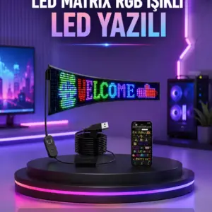 RGB LED Panel Renkli Işık Efektli Dekoratif Aydınlatma