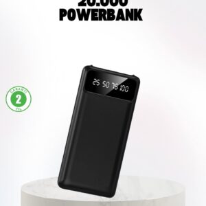Çoklu Güvenlik Korumalı 20.000 mAh Powerbank Fener Özellikli