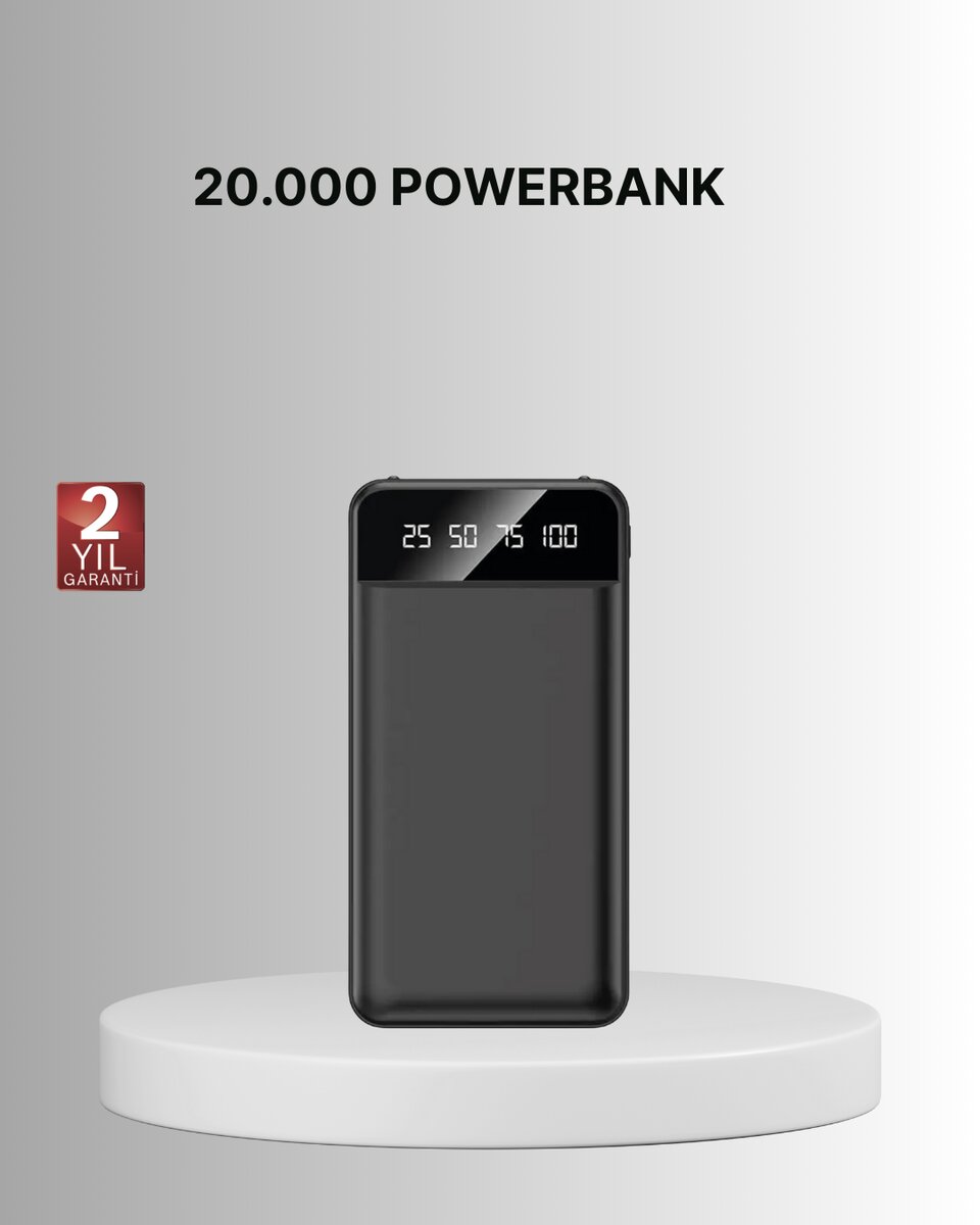Taşınabilir 20.000 mAh Hızlı Şarj Powerbank 4 Çıkışlı 1 Taşınabilir 20.000 mAh Hızlı Şarj Powerbank 4 Çıkışlı