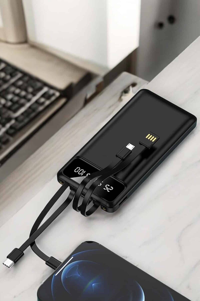 Powerbank 20.000 Mah LCD Ekran USB Lightning Type-C Uyumlu İOS ve Android 2 Powerbank 20.000 Mah LCD Ekran USB Lightning Type-C Uyumlu İOS ve Android - Görsel 2