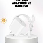 iPhone ve iPad Uyumlu 20W Güvenli USB-C Hızlı Şarj Adaptörü