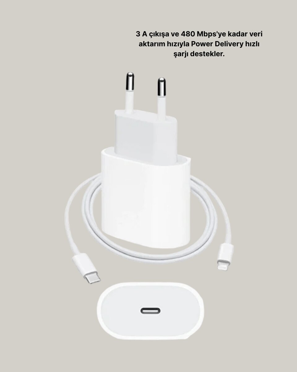 Yeni Nesil 20W USB-C Hızlı Şarj Cihazı iOS Tam Uyumlu 4 Yeni Nesil 20W USB-C Hızlı Şarj Cihazı iOS Tam Uyumlu - Görsel 4