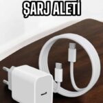 Şarj Aleti İOS 15/15 Pro Max Uyumlu Şarj Adaptörü ve Kablosu
