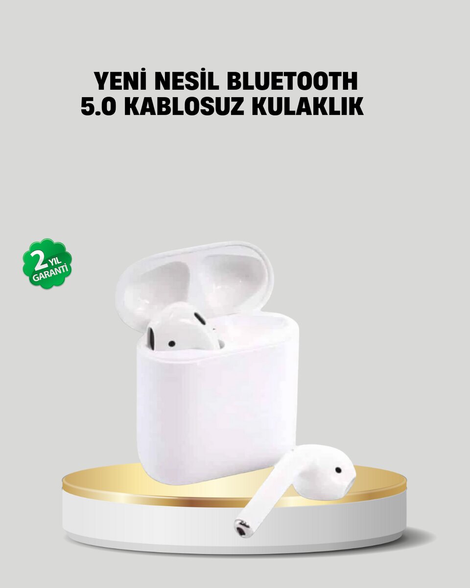 2. Nesil Bluetooth 5.0 Kablosuz Kulaklık Su Geçirmez HD Ses 1 2. Nesil Bluetooth 5.0 Kablosuz Kulaklık Su Geçirmez HD Ses