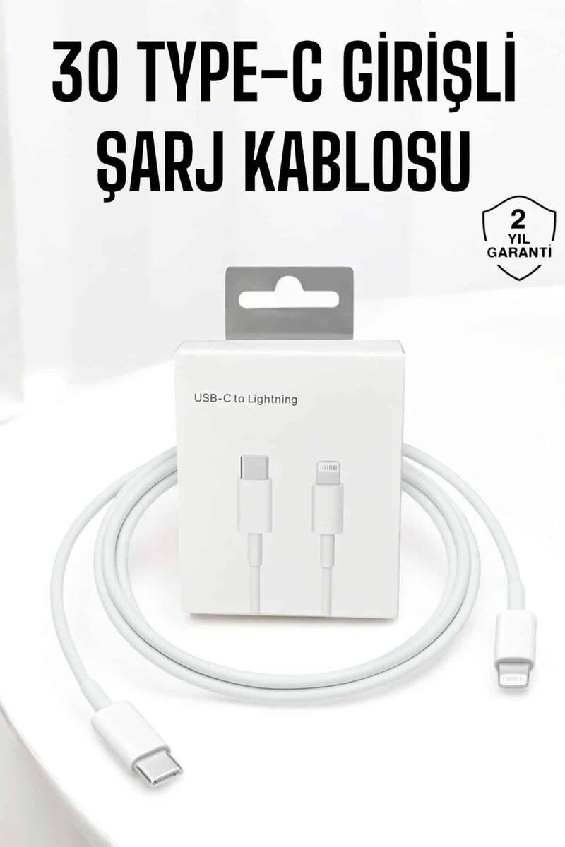 Iphone Uyumlu İOS Uyumlu Lightning Hızlı Şarj Tye C Lightning Şarj Kablosu 1 Iphone Uyumlu İOS Uyumlu Lightning Hızlı Şarj Tye C Lightning Şarj Kablosu