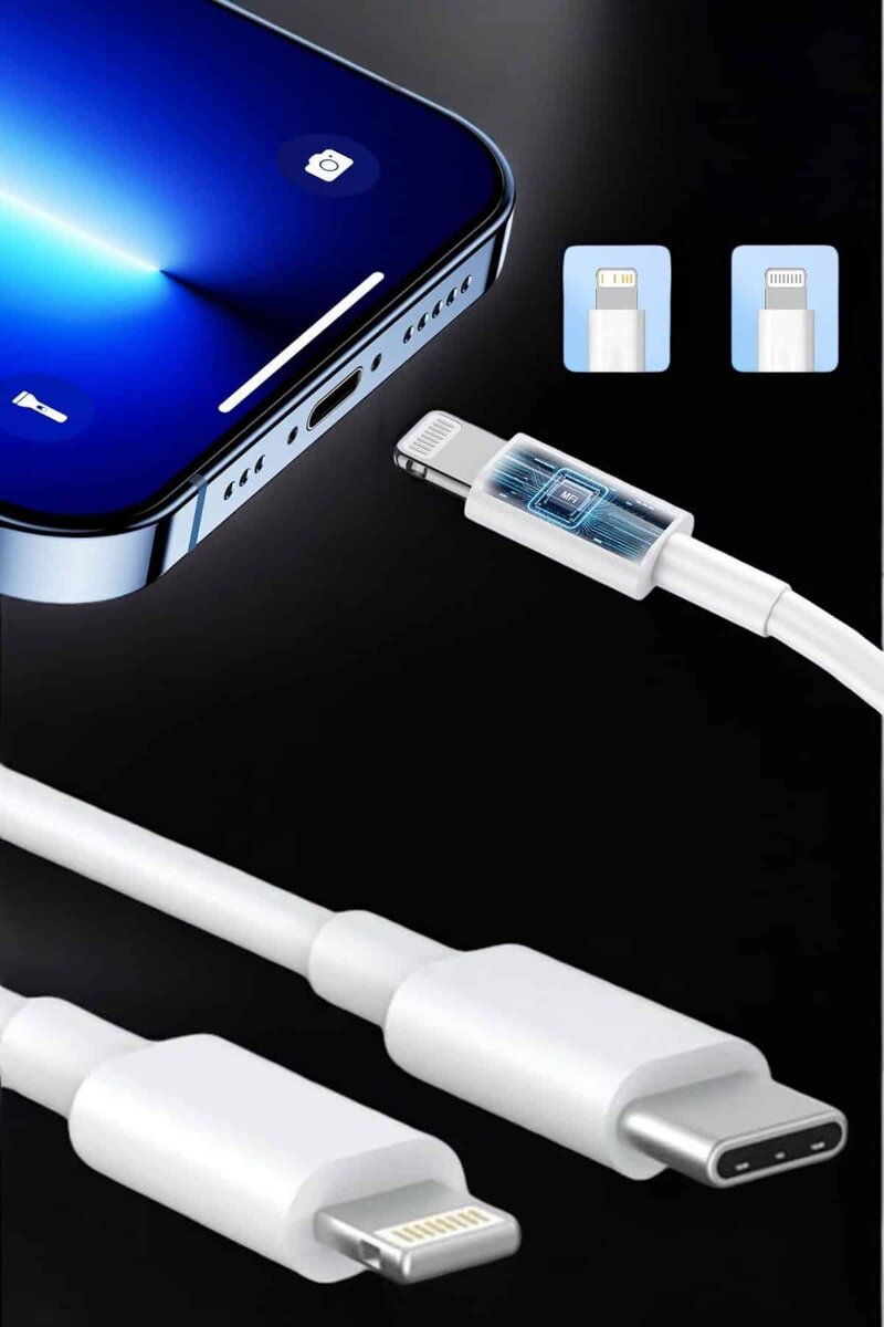 Iphone İOS Uyumlu Hızlı Şarj Kablosu Type C To Lightning 12 13 14 15 Pro Max 3 Iphone İOS Uyumlu Hızlı Şarj Kablosu Type C To Lightning 12 13 14 15 Pro Max - Görsel 3