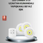 Dekoratif ve Pratik 3’lü Kumandalı Spot LED Aydınlatma