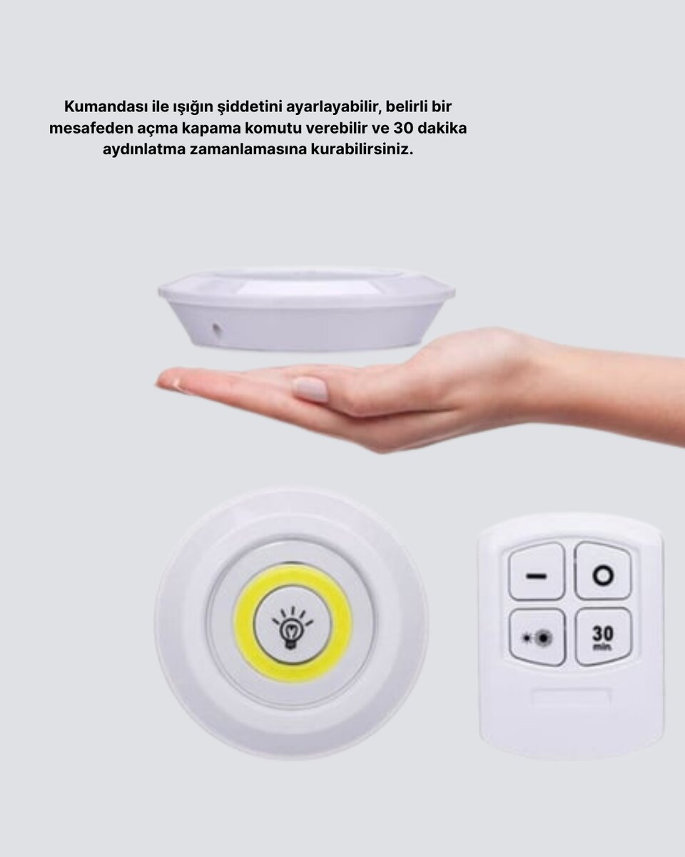 Dekoratif ve Pratik 3’lü Kumandalı Spot LED Aydınlatma 4 Dekoratif ve Pratik 3’lü Kumandalı Spot LED Aydınlatma - Görsel 4