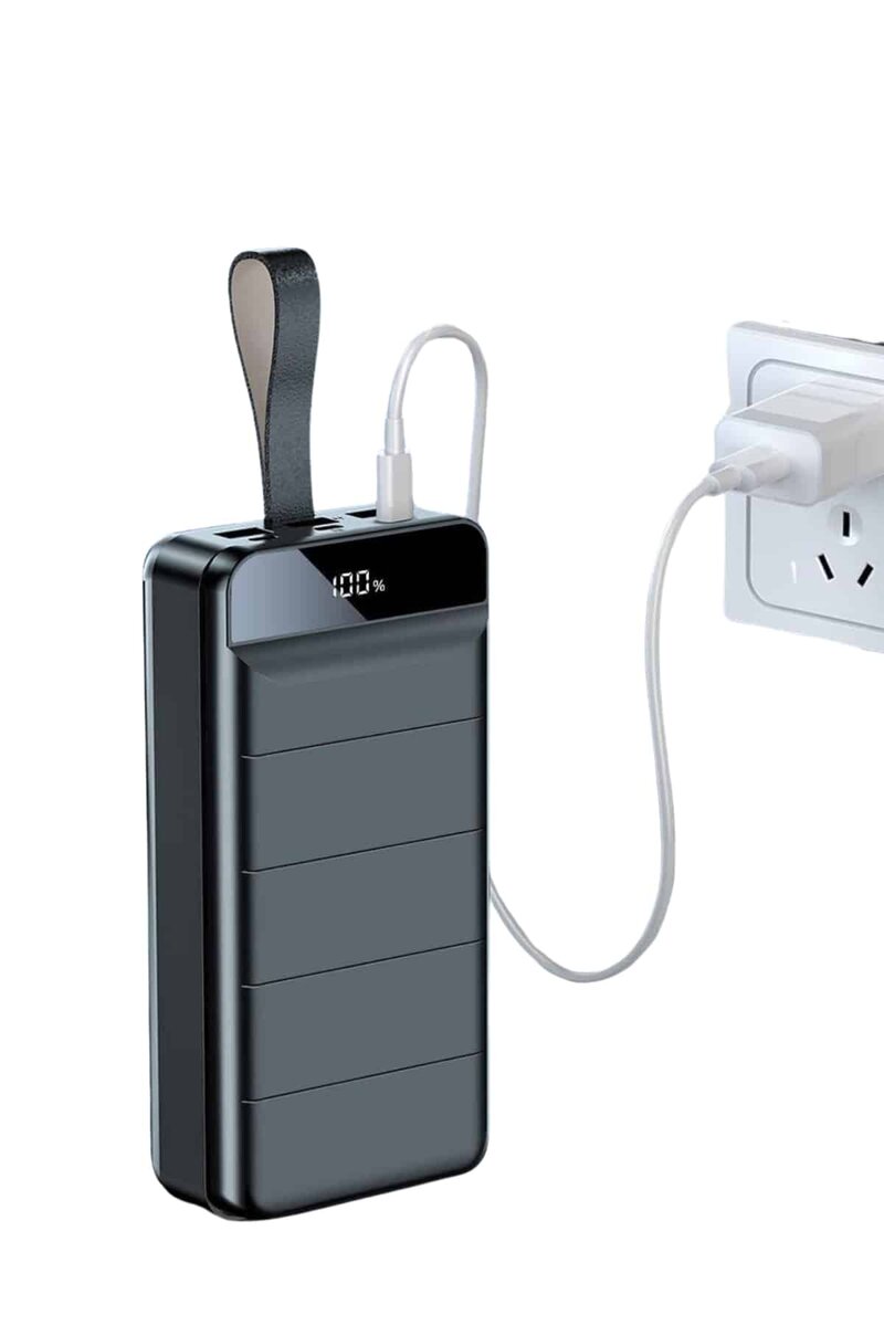 Taşınabilir Powerbank 50.000 mAh 4 Girişli Hızlı Şarj Led Göstergeli Fenerli Şarj 3 Taşınabilir Powerbank 50.000 mAh 4 Girişli Hızlı Şarj Led Göstergeli Fenerli Şarj - Görsel 3