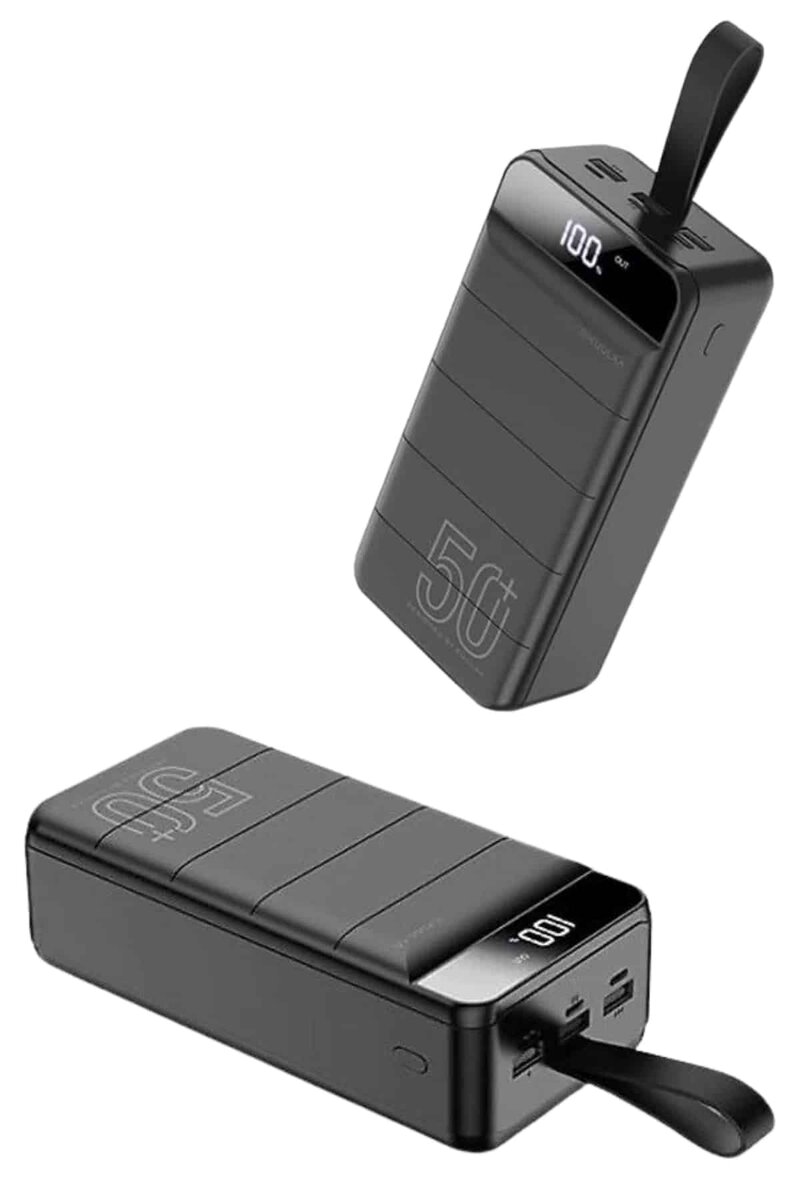 Taşınabilir Powerbank 50.000 mAh 4 Girişli Hızlı Şarj Led Göstergeli Fenerli Şarj 4 Taşınabilir Powerbank 50.000 mAh 4 Girişli Hızlı Şarj Led Göstergeli Fenerli Şarj - Görsel 4