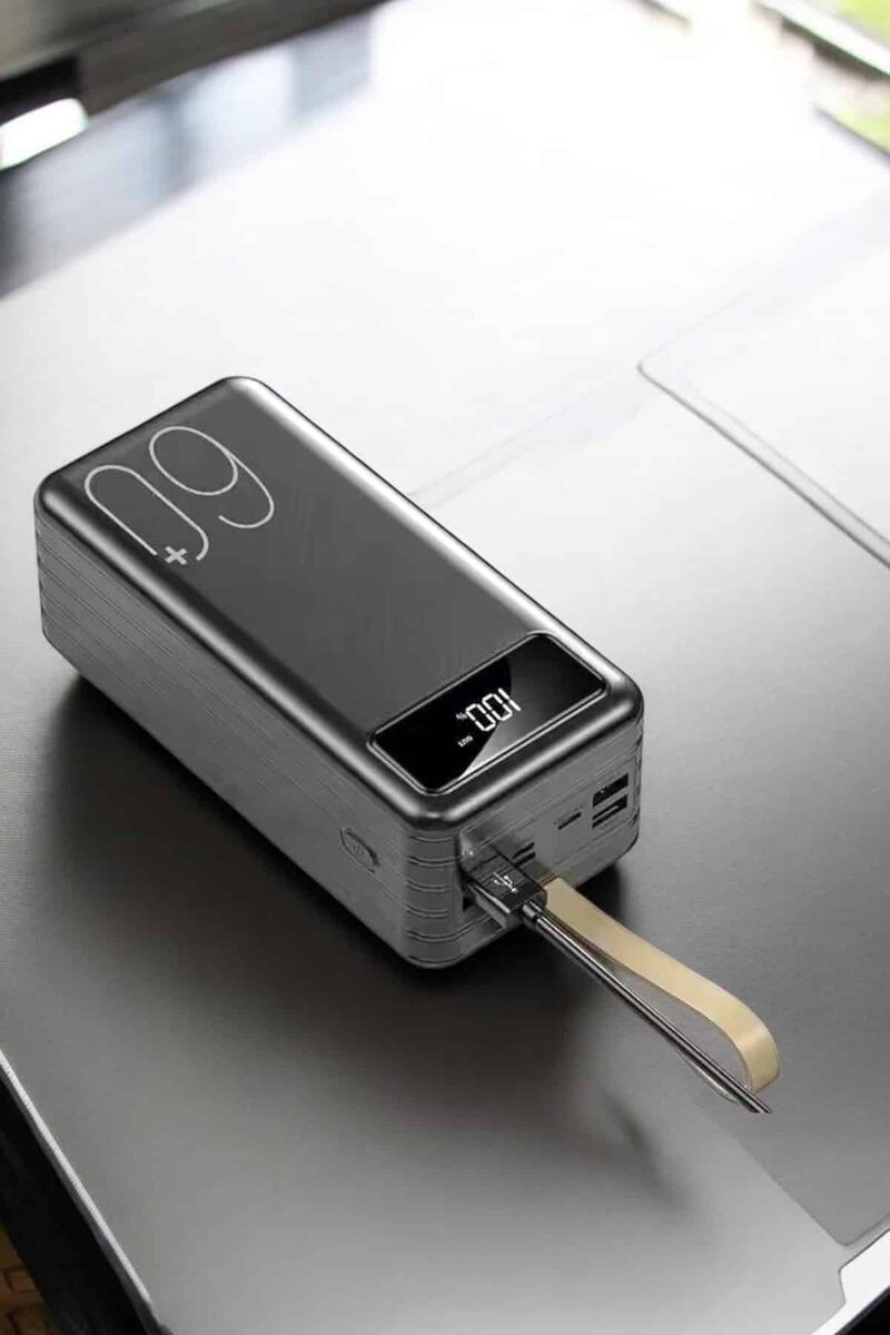 Powerbank 60.000 MAH Dijital Göstergeli 4 Portlu Taşınabilir 3 Powerbank 60.000 MAH Dijital Göstergeli 4 Portlu Taşınabilir - Görsel 3