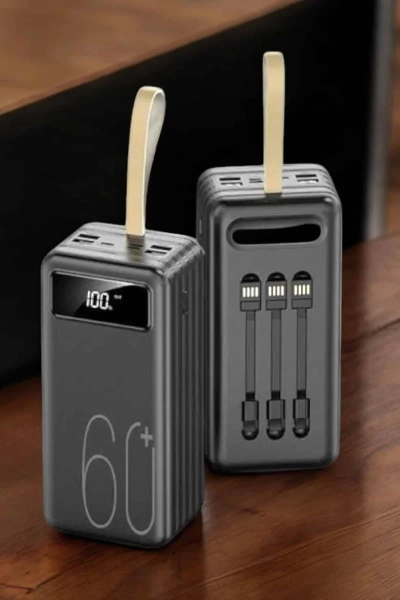 Powerbank 60.000 MAH 4 Portlu Uzun Şarj Süreli Dijital Göstergeli 2 Powerbank 60.000 MAH 4 Portlu Uzun Şarj Süreli Dijital Göstergeli - Görsel 2