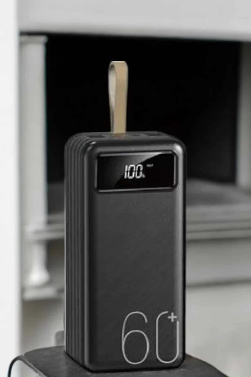 Powerbank 60.000 MAH 4 Portlu Uzun Şarj Süreli Dijital Göstergeli 3 Powerbank 60.000 MAH 4 Portlu Uzun Şarj Süreli Dijital Göstergeli - Görsel 3