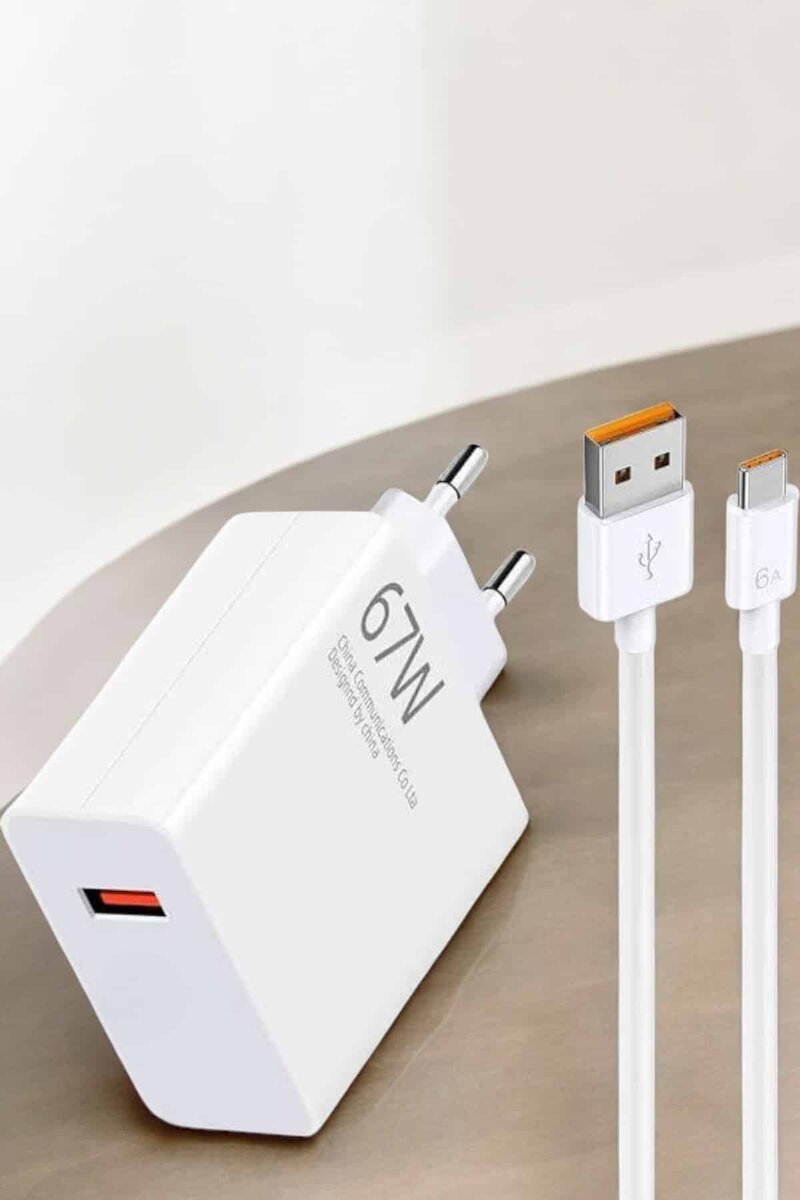 Şarj Aleti 67W Hızlı Şarj Turbo Type-C Uyumlu Şarj Adaptörü Kablosu 3 Şarj Aleti 67W Hızlı Şarj Turbo Type-C Uyumlu Şarj Adaptörü Kablosu - Görsel 3