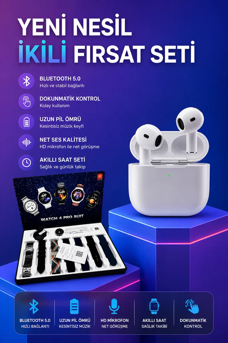 3.Nesil TWS Bluetooth Kulaklık Bluetooth Bağlantılı Akıllı Saat Amoled Ekran Plastik Hasır Kordon 1 3.Nesil TWS Bluetooth Kulaklık Bluetooth Bağlantılı Akıllı Saat Amoled Ekran Plastik Hasır Kordon