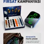 Dokunmatik Akıllı Saat Yeni Nesil Kulaklık Kampanyası Bluetooth Bağlantılı ANC Özelliği