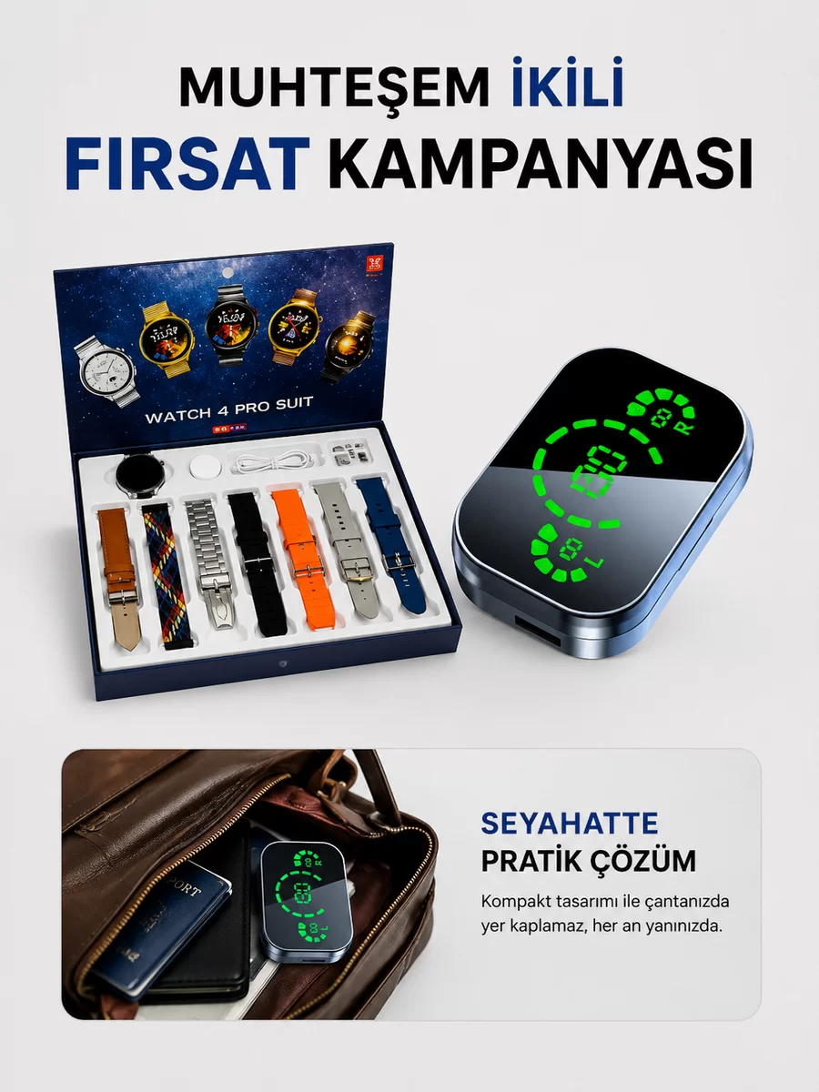 Dokunmatik Akıllı Saat Yeni Nesil Kulaklık Kampanyası Bluetooth Bağlantılı ANC Özelliği 1 Dokunmatik Akıllı Saat Yeni Nesil Kulaklık Kampanyası Bluetooth Bağlantılı ANC Özelliği