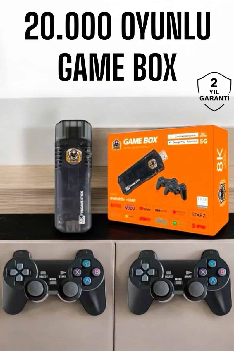20.000 Oyunlu Premium Model Oyun Konsolu 8k Android Tv HD Game Stick 1 20.000 Oyunlu Premium Model Oyun Konsolu 8k Android Tv HD Game Stick