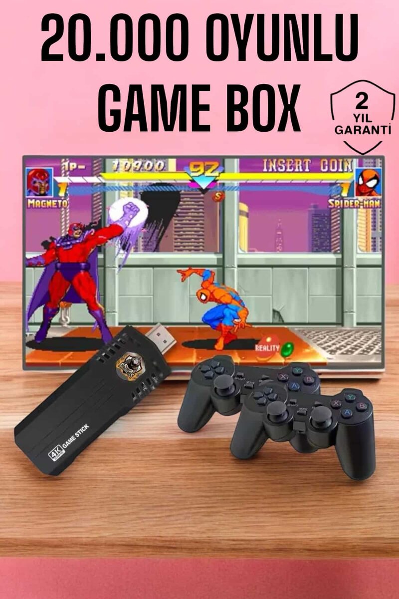 Game Box 20.000 Oyunlu 8K Ultra Oyun Konsolu 1 Game Box 20.000 Oyunlu 8K Ultra Oyun Konsolu
