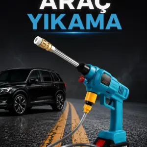 Şarjlı Ve Yüksek Basınçlı Oto Yıkama Makinesi Ve Sulama Tabancası Bahçe Yıkama Makinesi