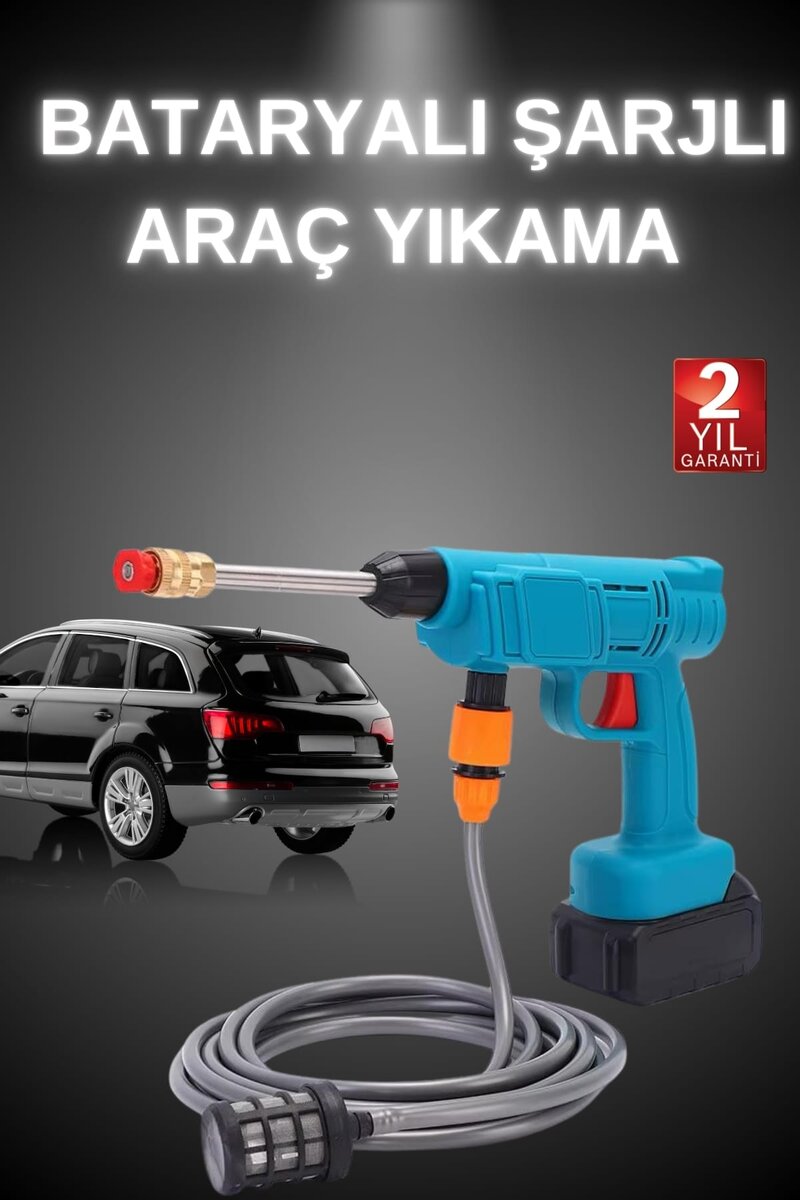 Şarjlı Ve Yüksek Basınçlı Oto Yıkama Makinesi Ve Sulama Tabancası Bahçe Yıkama Makinesi 1 Şarjlı Ve Yüksek Basınçlı Oto Yıkama Makinesi Ve Sulama Tabancası Bahçe Yıkama Makinesi