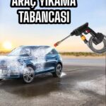 Bahçe ve Araba Yıkama Tabancası Su Basınçlı Hazneli Bataryalı Oto Yıkama