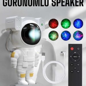 Astronot Görünümlü Projeksiyon Speaker Taşınabilir