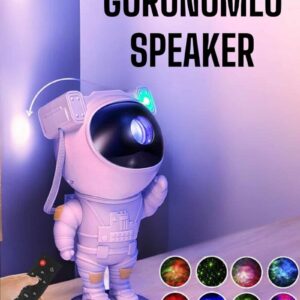 Astronot Bluetooth Hoparlör Gökyüzü Projektör Gece Lambası