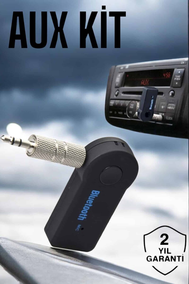 Tüm Araçlara Uyumlu Aux Car Bluetooth Kablosuz Araç Bağlantı Kiti 1 Tüm Araçlara Uyumlu Aux Car Bluetooth Kablosuz Araç Bağlantı Kiti