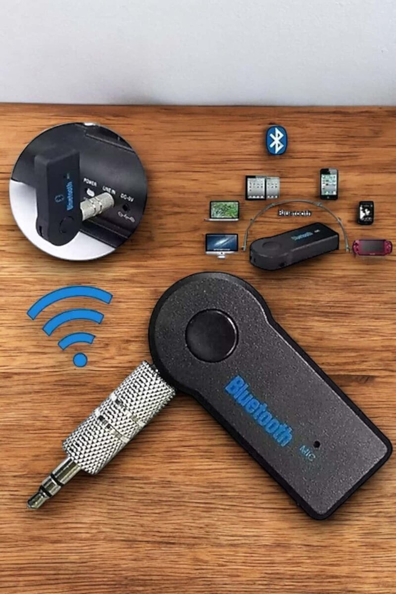 Tüm Araçlara Uyumlu Aux Car Bluetooth Kablosuz Araç Bağlantı Kiti 2 Tüm Araçlara Uyumlu Aux Car Bluetooth Kablosuz Araç Bağlantı Kiti - Görsel 2