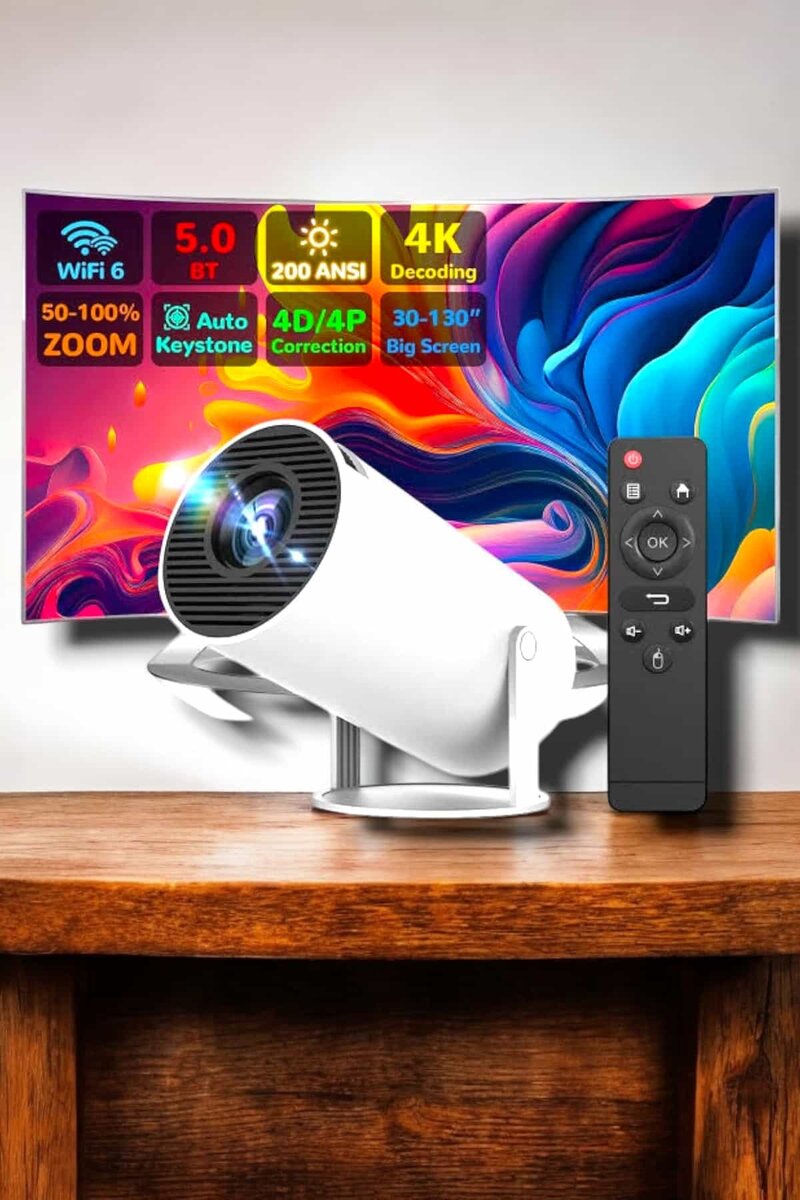 HDMI ve Full HD Teknolojili 160 ANSI Lümen Kablosuz Projeksiyon 4 HDMI ve Full HD Teknolojili 160 ANSI Lümen Kablosuz Projeksiyon - Görsel 4