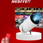Sevgiliye Özel Hediye Ayaklı Sinema Projektörü Projeksiyon