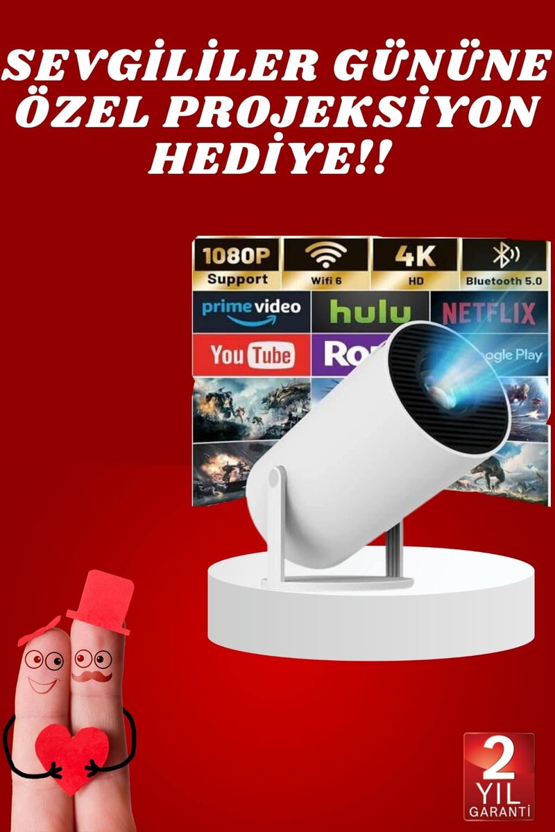 Sevgiliye Özel Hediye Ayaklı Sinema Projektörü Projeksiyon 1 Sevgiliye Özel Hediye Ayaklı Sinema Projektörü Projeksiyon