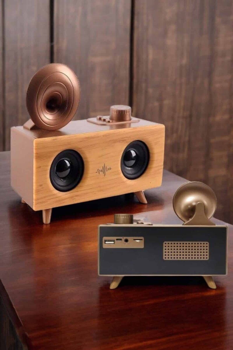Bluetooth Hoparlör Ahşap Klasik Retro Gramofon Bluetooth Müzik Kutusu 2 Bluetooth Hoparlör Ahşap Klasik Retro Gramofon Bluetooth Müzik Kutusu - Görsel 2