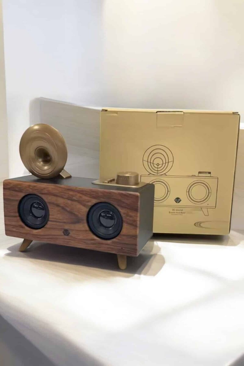 Bluetooth Hoparlör Ahşap Klasik Retro Gramofon Bluetooth Müzik Kutusu 4 Bluetooth Hoparlör Ahşap Klasik Retro Gramofon Bluetooth Müzik Kutusu - Görsel 4
