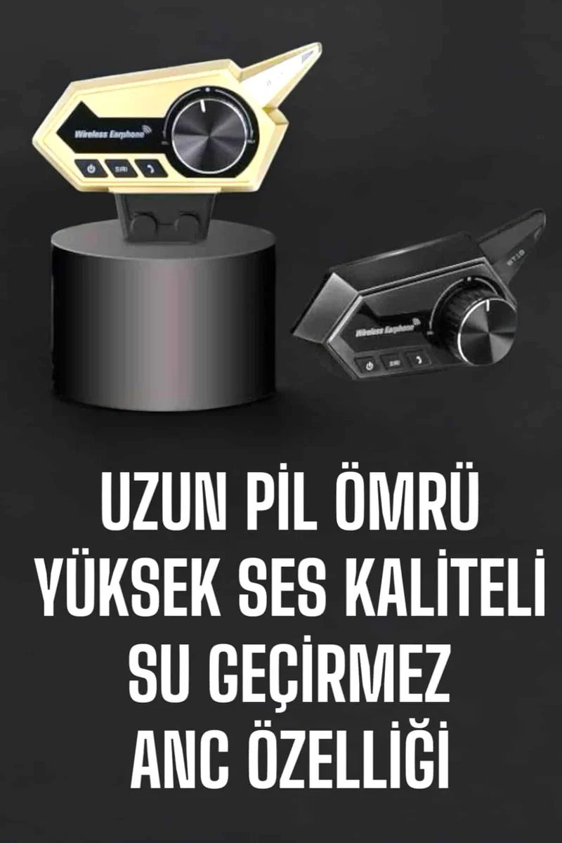 Intercom Kask Kulaklığı ANC Özelliği Yüksek Ses Kaliteli Bluetooth Kulaklık 2 Intercom Kask Kulaklığı ANC Özelliği Yüksek Ses Kaliteli Bluetooth Kulaklık - Görsel 2