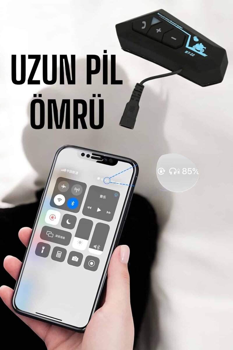 Kask Kulaklık Bluetooth Motosiklet Kulaklık Intercom Su Geçirmez 4 Kask Kulaklık Bluetooth Motosiklet Kulaklık Intercom Su Geçirmez - Görsel 4